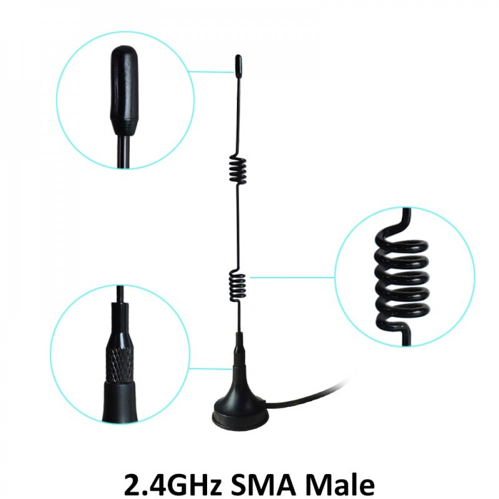 RP-SMA 2.4GHZ 7DBI WIRELESS WIFI WLAN ROUTER EXTENDER ANTENNA 3M